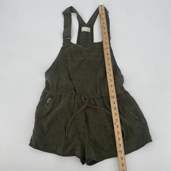 Aritzia Wilfred Free Size XS Beatriz Romper Overalls Shortalls Army Green Romper - Picture 6 of 14
